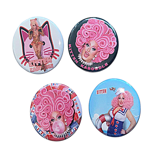 Kitten Kaboodle Button Pin Set