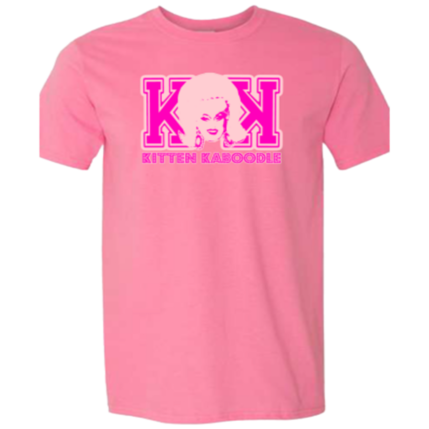 Varsity Kitten T Shirt Unisex - Pink